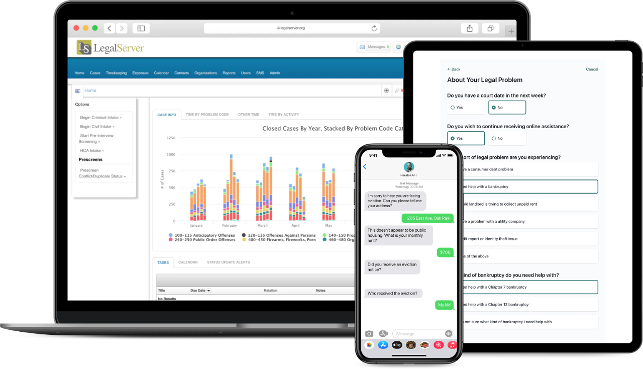 LegalServer Smarter Case Management Software for Civil Legal Aid and Public Defenders