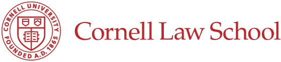 Cornell Law School logo.