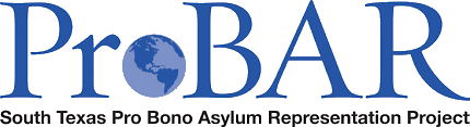South Texas Pro Bono Asylum Representation Project logo.