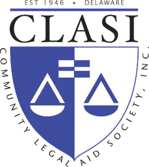 Community Legal Aid Society, Inc. logo.