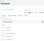 Document Management screenshot.