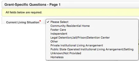 filtered dropdown screenshot/