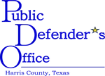 Harris County Public Defender's Office logo.