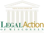 legal action of wisconsin logo.